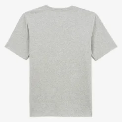 T-shirts>SERGE BLANCO Men's Heather Grey Round Neck T-shirt | ARMY