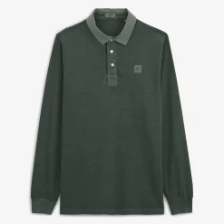 Ligne Play|Polos>SERGE BLANCO Men's Leon Polo Shirt in Anthracite Grey Jersey | DENIM