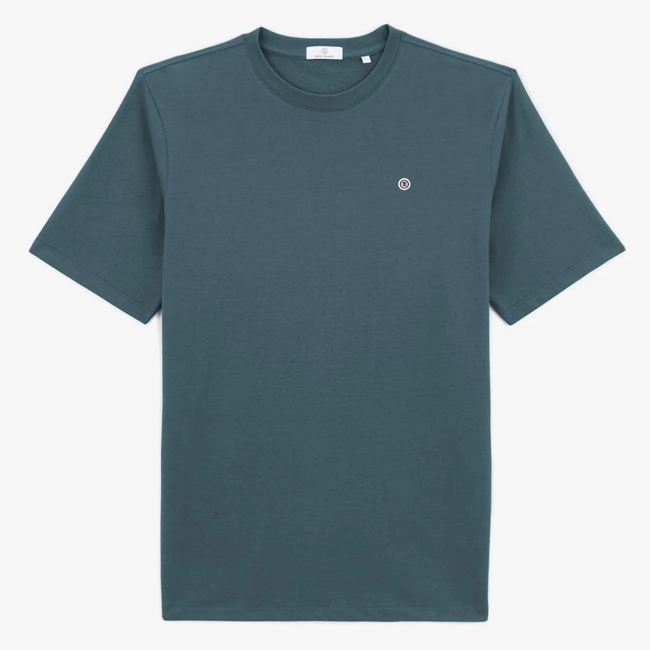 T-shirts|Daddy Cool>SERGE BLANCO Men's Theo Blue Denim Crew Neck T-Shirt | TILLEUL