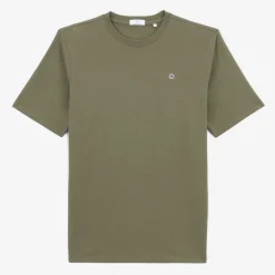 T-shirts|Tel Père, Tel Fils>SERGE BLANCO Men's Theo Khaki Teak Round Neck T-shirt | CIEL