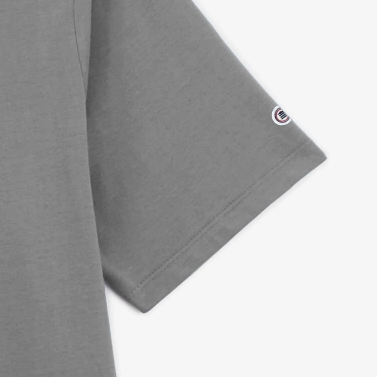 T-shirts>SERGE BLANCO Men's Tigran Slate Grey Crew Neck T-Shirt | DENIM