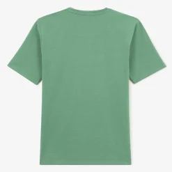 T-shirts>SERGE BLANCO Men's V-Neck T-Shirt Théo Almond Green | SKIN