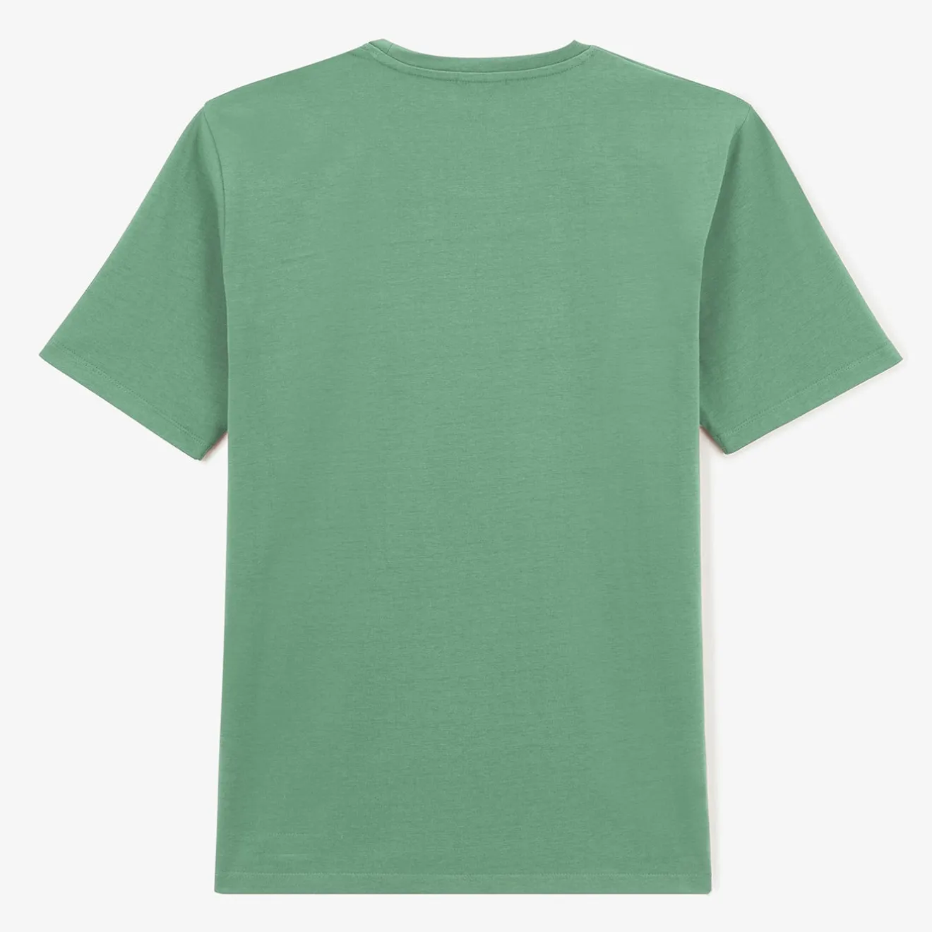 T-shirts>SERGE BLANCO Men's V-Neck T-Shirt Théo Almond Green | SKIN