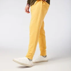 Pantalons>SERGE BLANCO Men's yellow fleece jogging pants ROUGE TULIPE