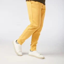 Pantalons>SERGE BLANCO Men's yellow fleece jogging pants ROUGE TULIPE