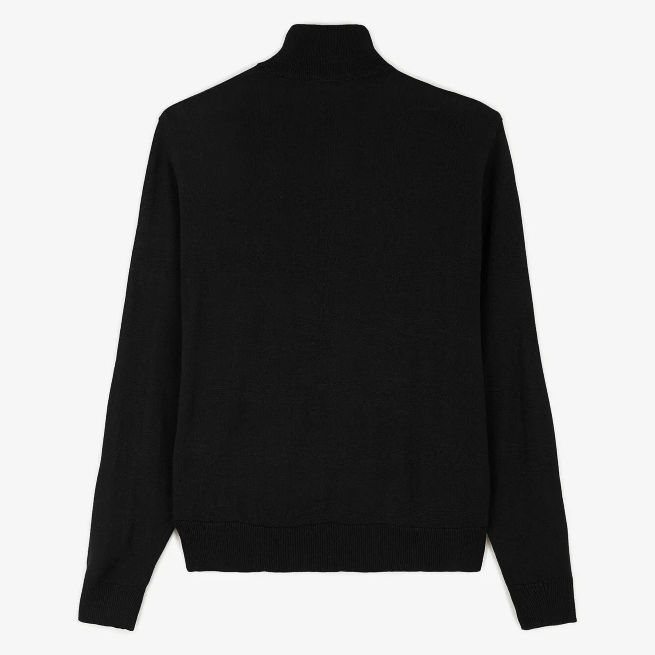 Pulls>SERGE BLANCO Michelin black zipped neck sweater INDIGO