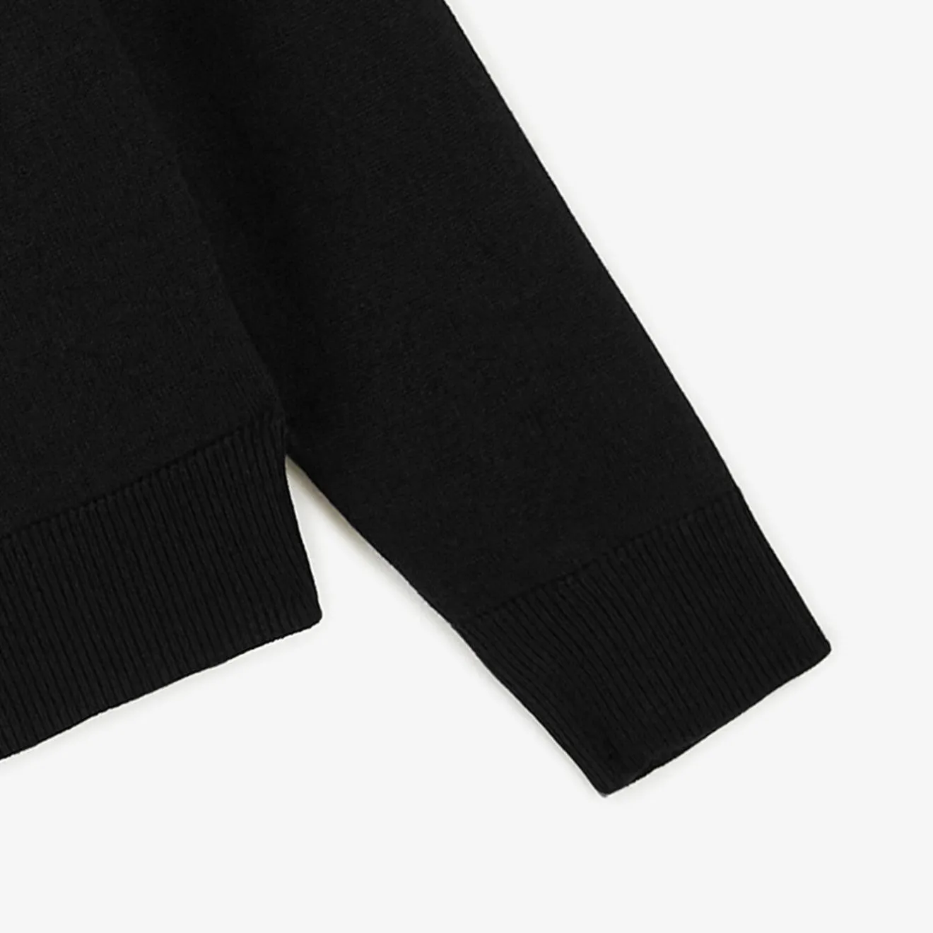 Pulls>SERGE BLANCO Michelin black zipped neck sweater INDIGO
