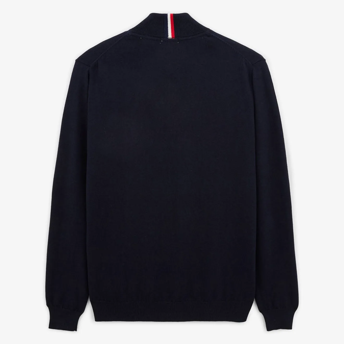 Pulls>SERGE BLANCO Morgan dark navy zipped vest ORANGE