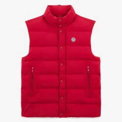 Doudounes>SERGE BLANCO Morzine men's sleeveless quilted down jacket in red | ARMY