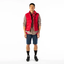 Doudounes>SERGE BLANCO Morzine men's sleeveless quilted down jacket in red | ARMY