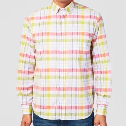 Chemises>SERGE BLANCO Multicolored long sleeve shirt dark navy