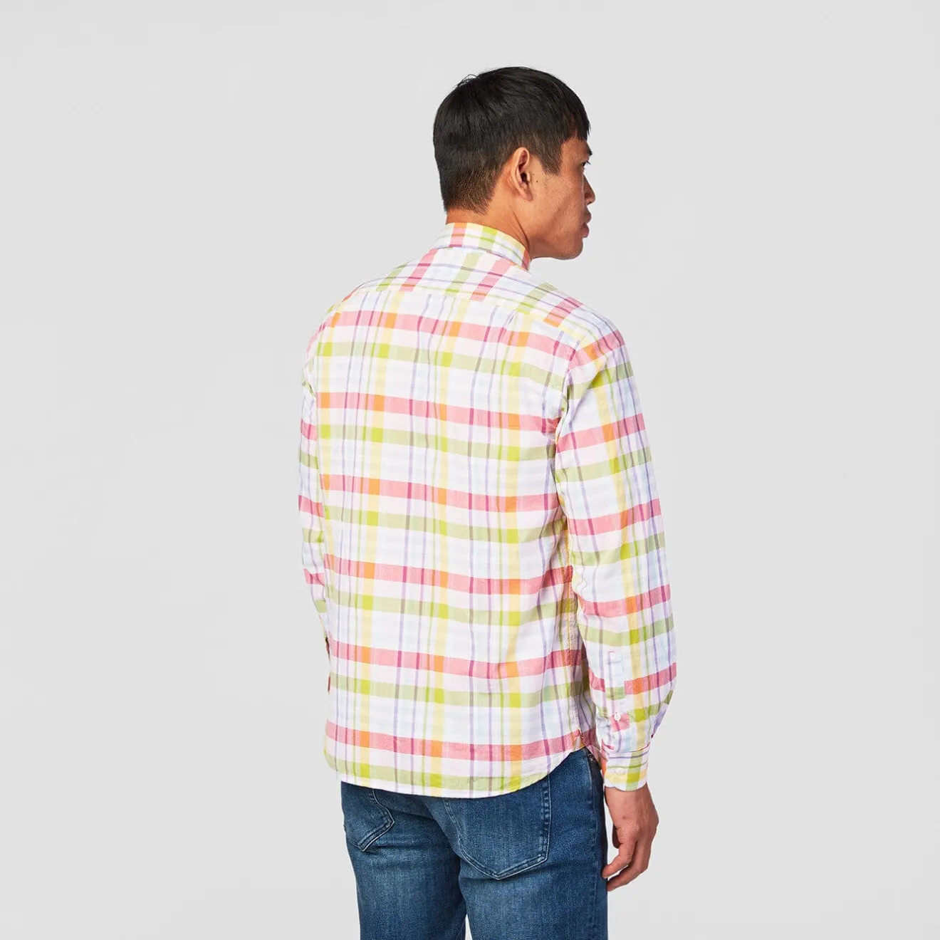Chemises>SERGE BLANCO Multicolored long sleeve shirt dark navy