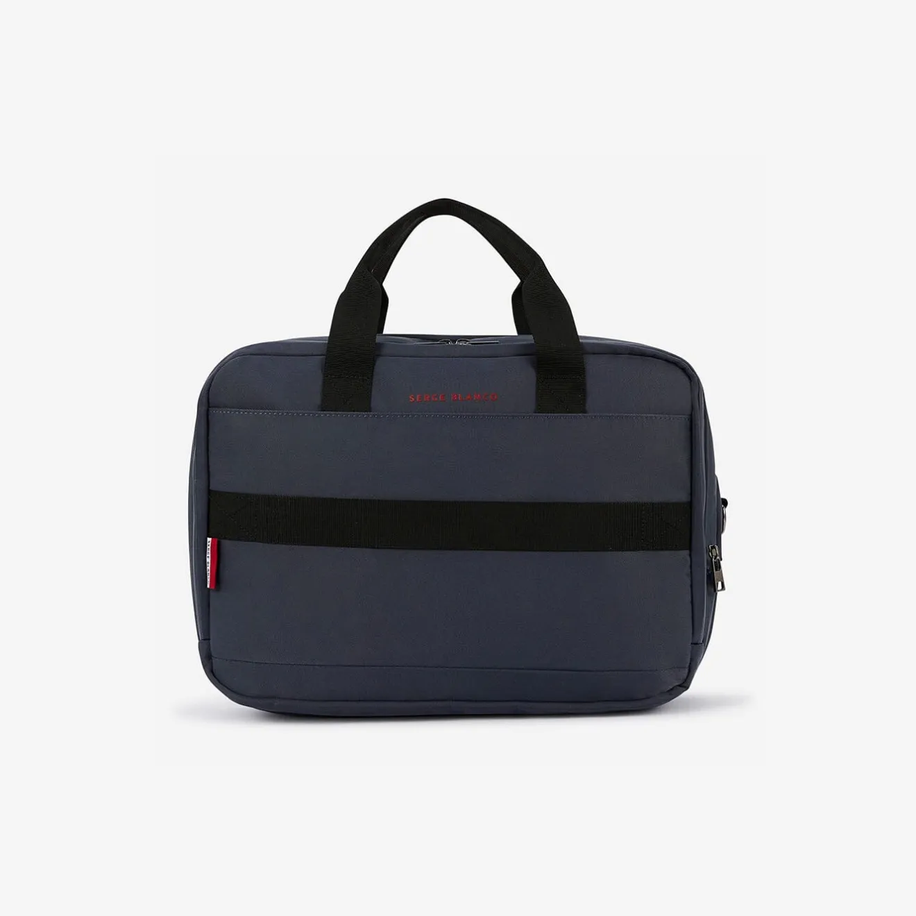 Sacoches D'ordinateur|Sacoches>SERGE BLANCO Navy blue briefcase and computer bag CHOCOLAT