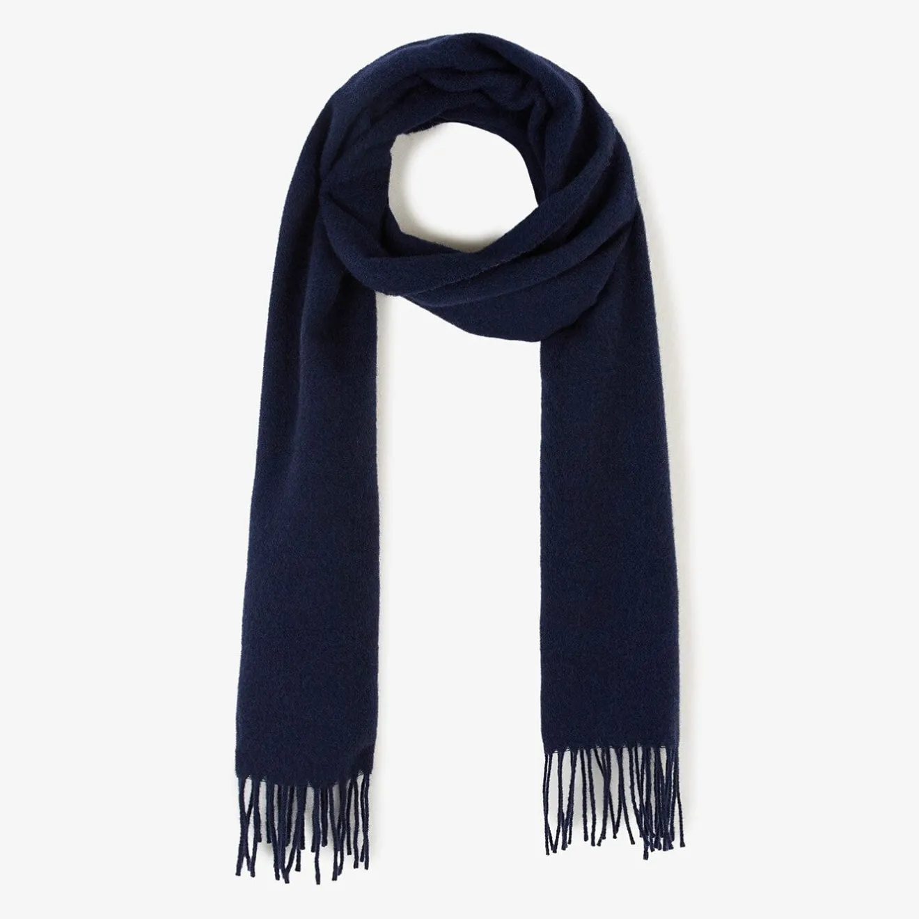 Écharpes Et Chèches>SERGE BLANCO Navy blue plain wool scarf BLEU INDIGO