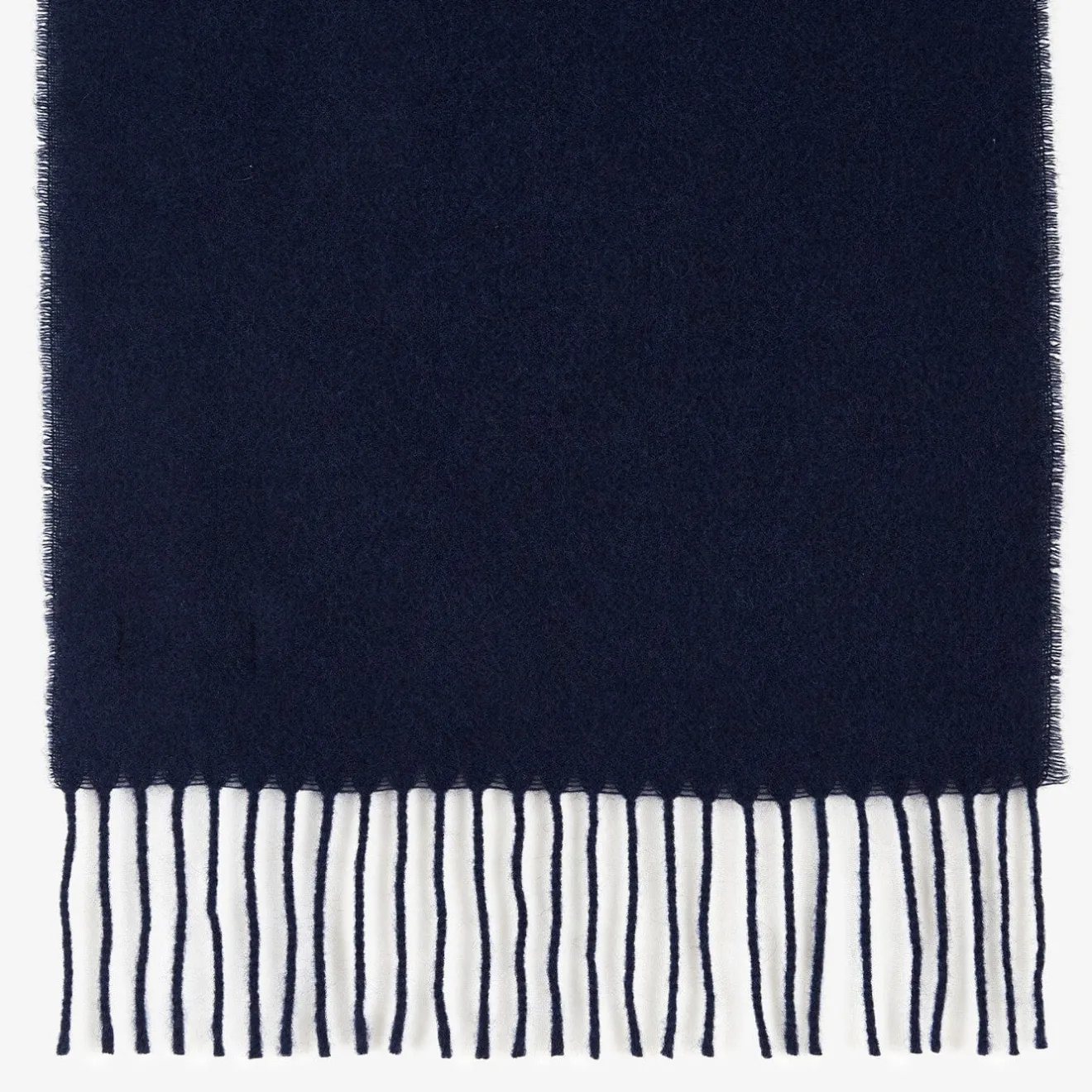 Écharpes Et Chèches>SERGE BLANCO Navy blue plain wool scarf BLEU INDIGO
