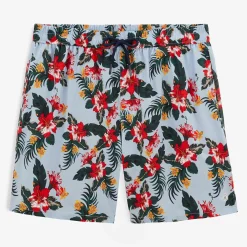 Maillots De Bain>SERGE BLANCO Nestor flower print swim shorts NUAGE