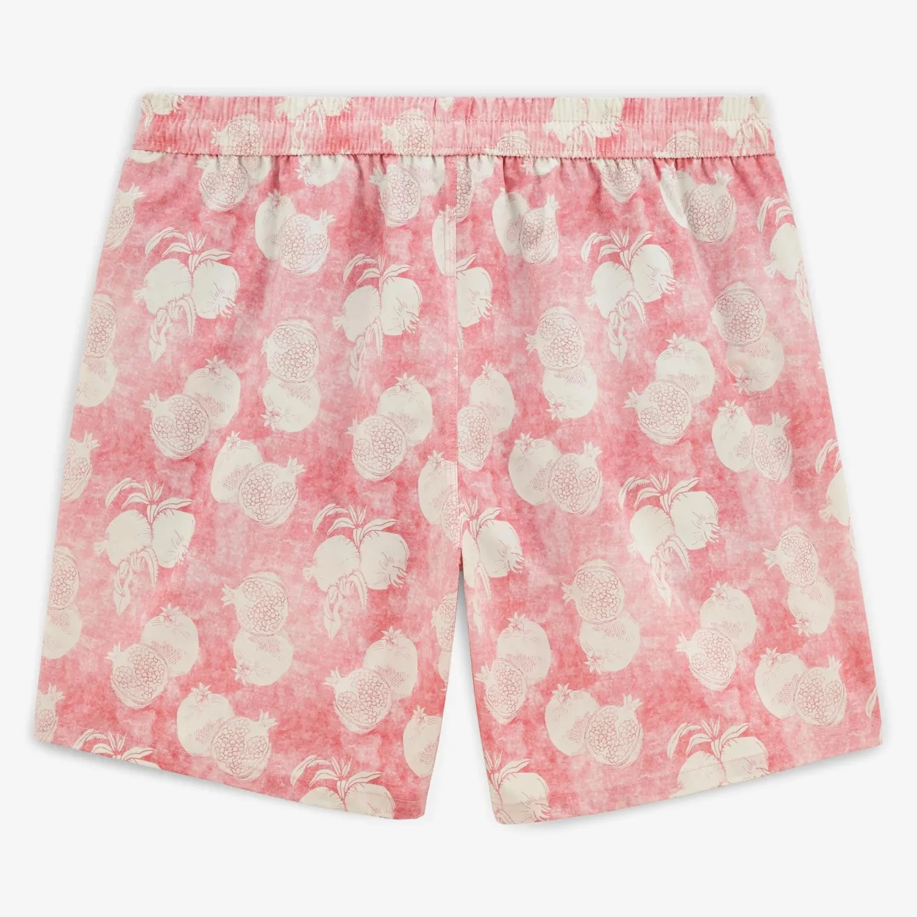 Maillots De Bain>SERGE BLANCO Nestor swim shorts with skin pink pomegranate print ROUGE