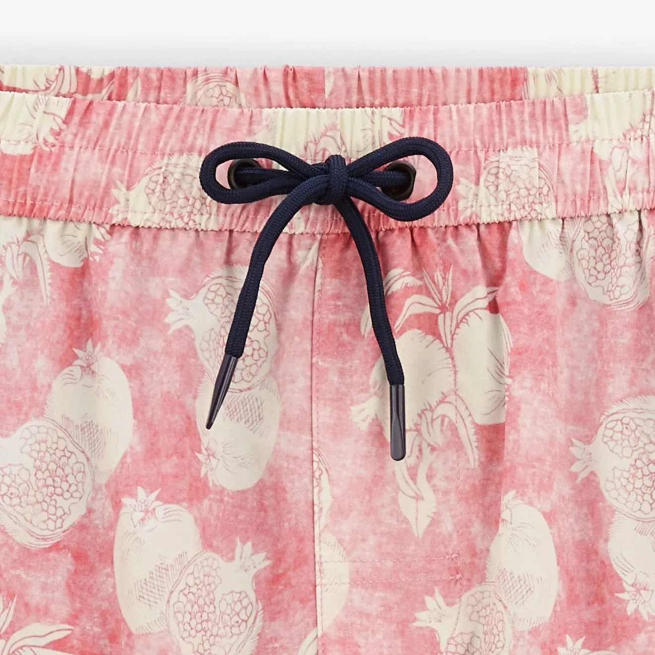 Maillots De Bain>SERGE BLANCO Nestor swim shorts with skin pink pomegranate print ROUGE