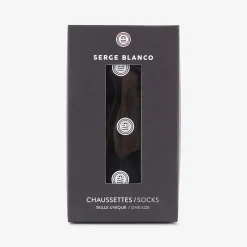 Sous-vêtements>SERGE BLANCO Pack of 3 pairs of plain black high socks COLORISASSORT