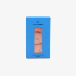 Sous-vêtements>SERGE BLANCO Pack of 3 pairs of plain coral orange socks CIEL