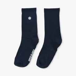 Sous-vêtements>SERGE BLANCO Pack of 3 pairs of plain dark blue high socks COLORISASSORT