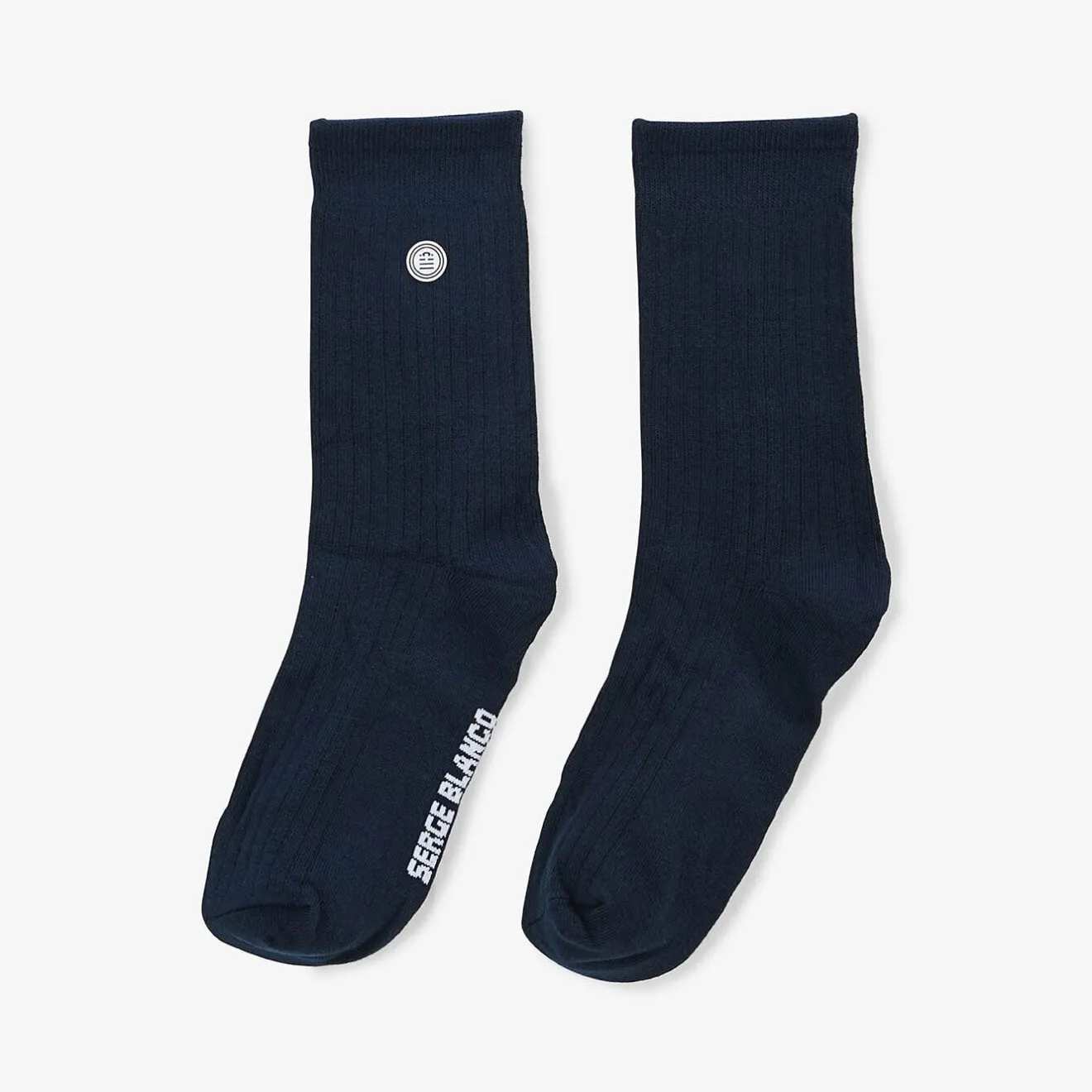 Sous-vêtements>SERGE BLANCO Pack of 3 pairs of plain dark blue high socks COLORISASSORT