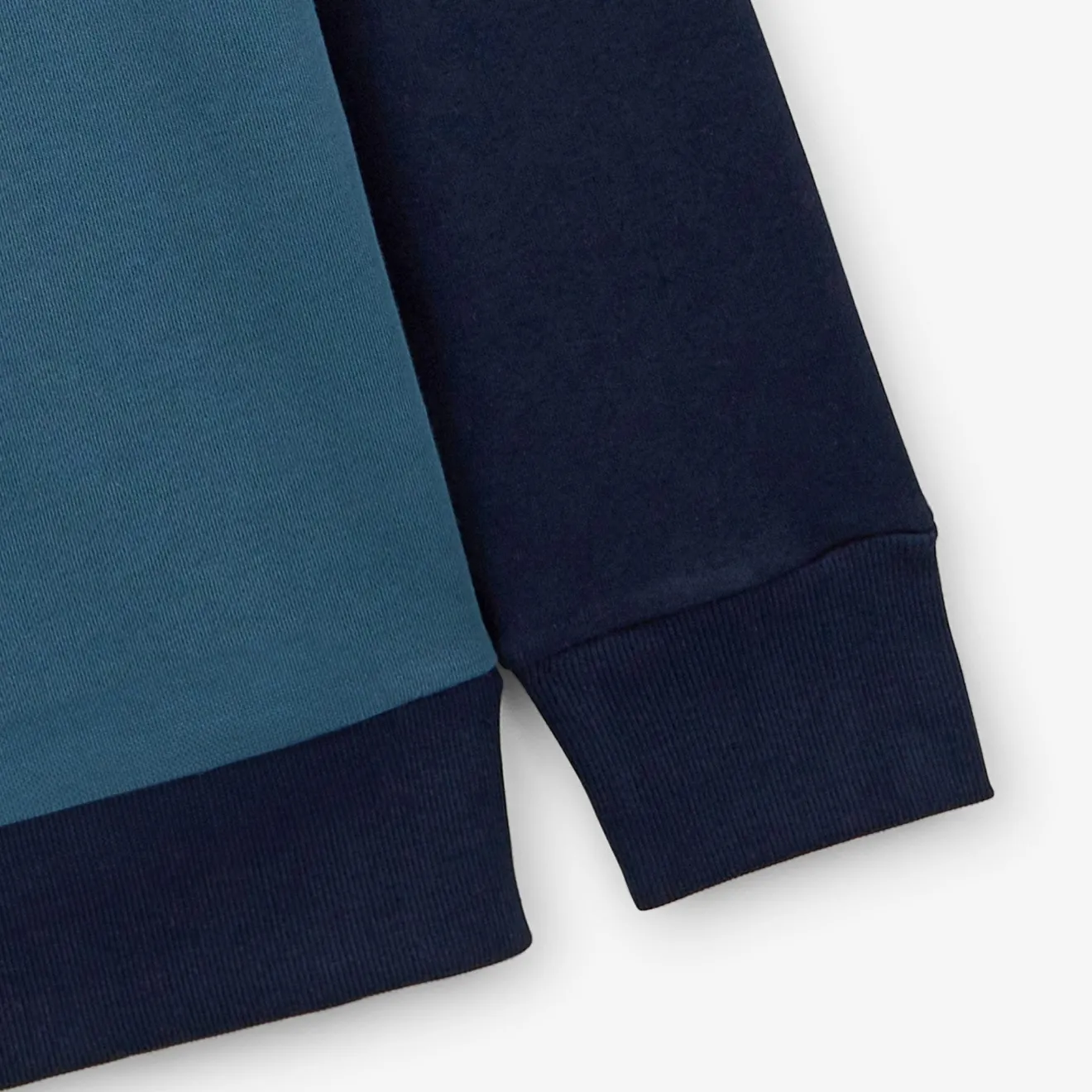 Sweats>SERGE BLANCO Pastel tricolor round neck sweatshirt dark navy