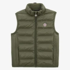Doudounes Et Vestes>SERGE BLANCO Piumino Junior sleeveless down jacket in military green BEIGE