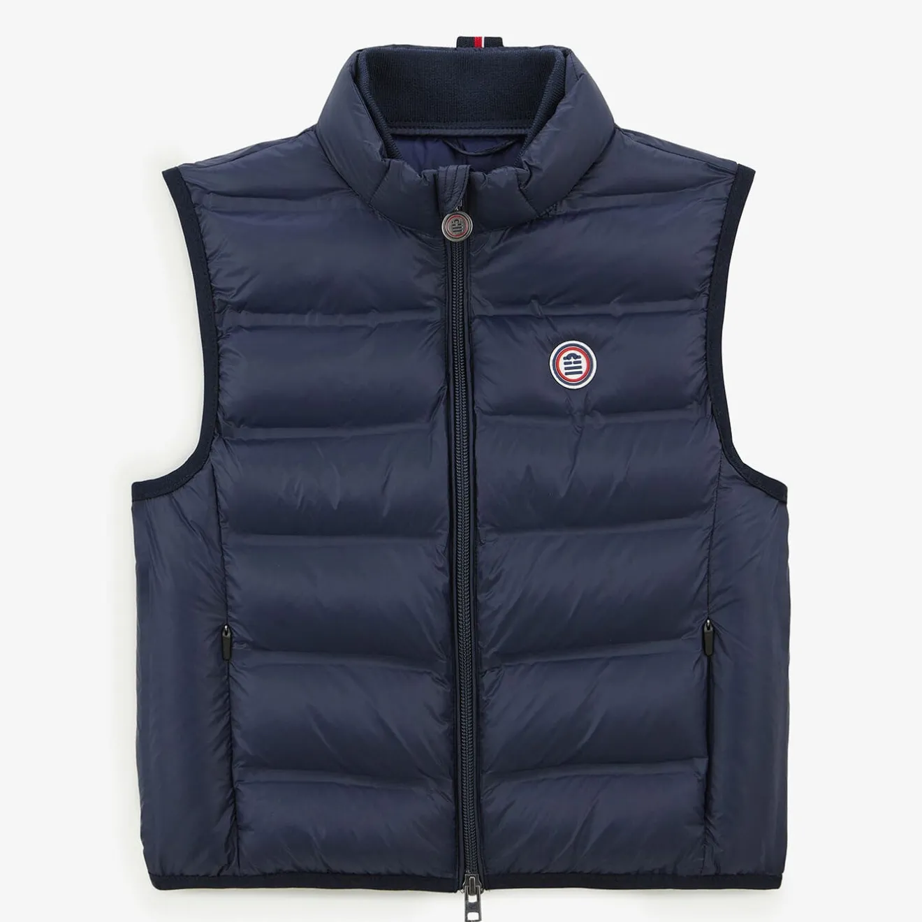 Doudounes Et Vestes>SERGE BLANCO Piumino Junior sleeveless navy blue down jacket MILITAIRE