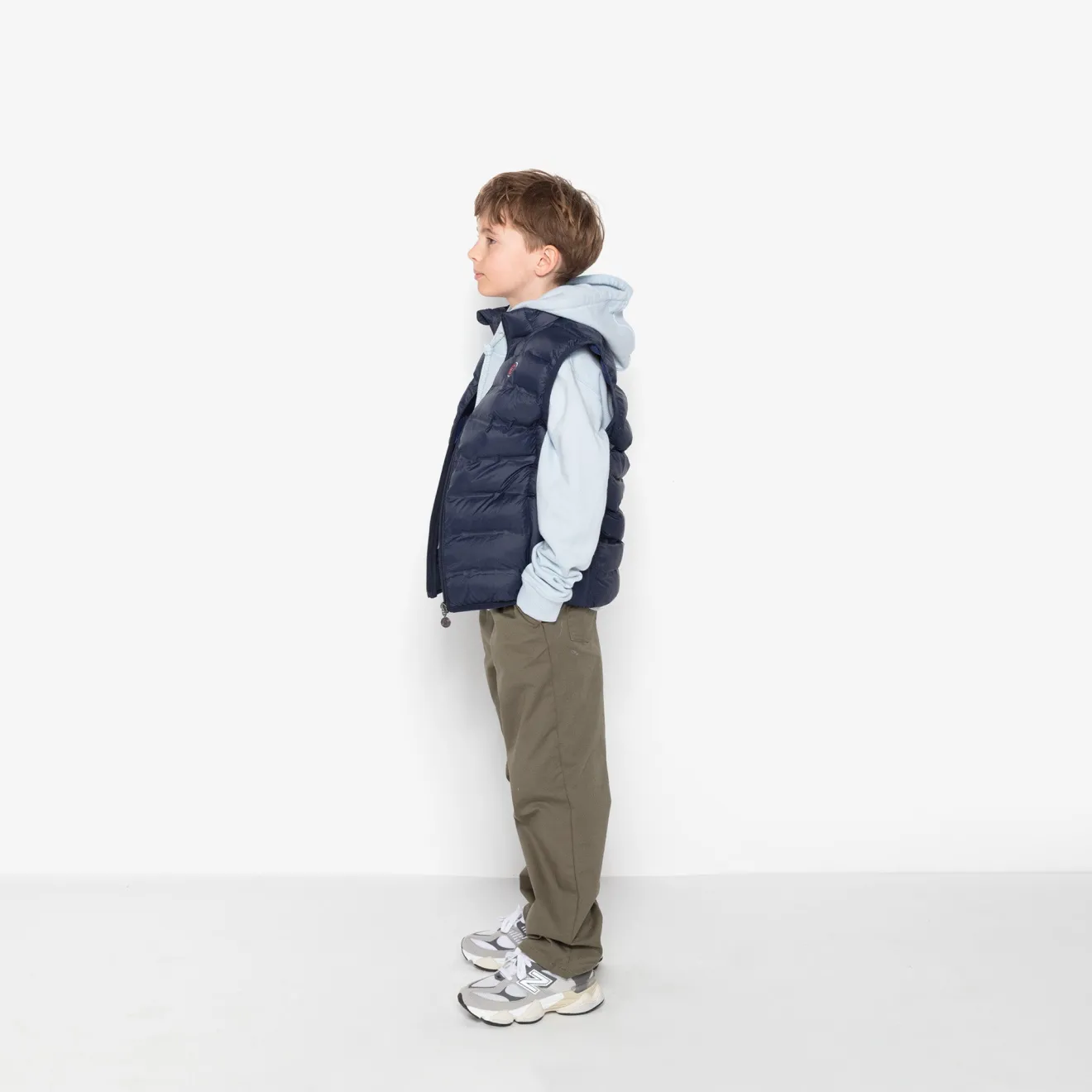 Doudounes Et Vestes>SERGE BLANCO Piumino Junior sleeveless navy blue down jacket MILITAIRE