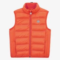 Vêtements>SERGE BLANCO Piumino Junior sleeveless down jacket in copper orange ORANGE CUIVRE