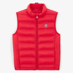 Vêtements>SERGE BLANCO Piumino Junior sleeveless orange down jacket MILITAIRE
