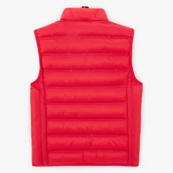 Vêtements>SERGE BLANCO Piumino Junior sleeveless orange down jacket MILITAIRE