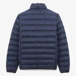 Doudounes>SERGE BLANCO Piumino men's quilted down jacket with long sleeves in navy blue | VERT