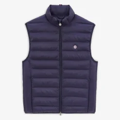 Doudounes>SERGE BLANCO Piumino men's sleeveless down jacket dark blue BLANC