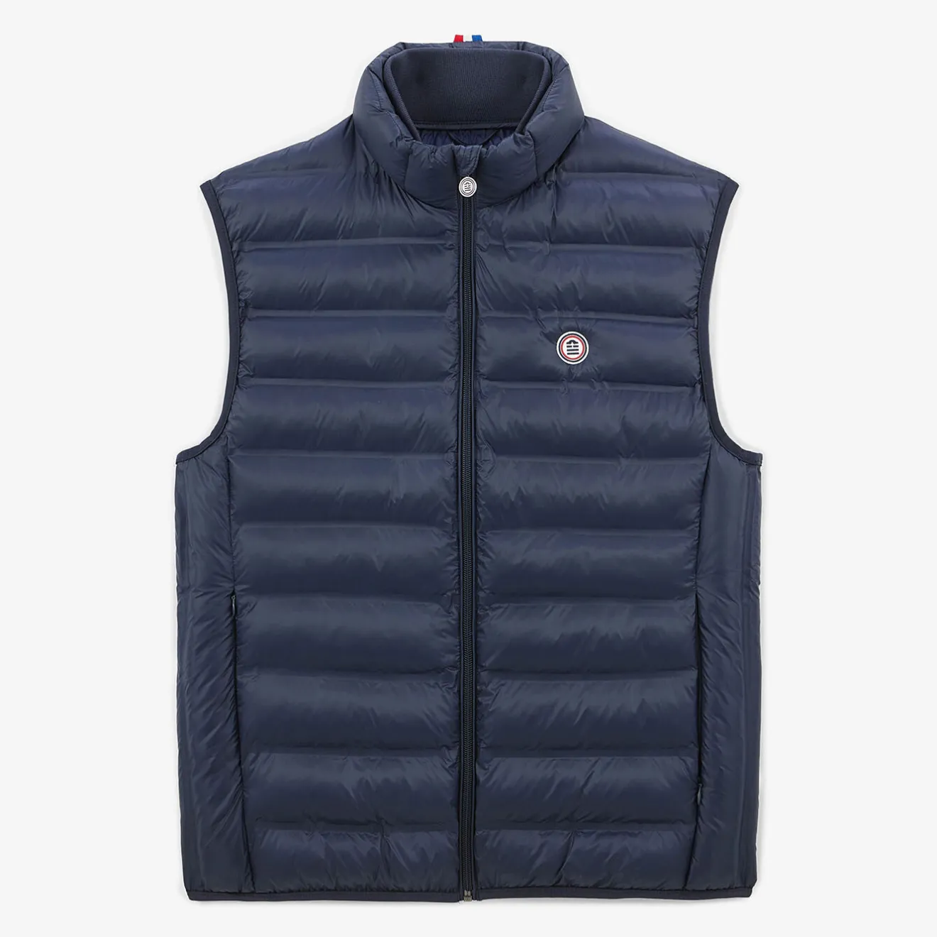 Doudounes>SERGE BLANCO Piumino men's sleeveless navy blue down jacket MILITAIRE