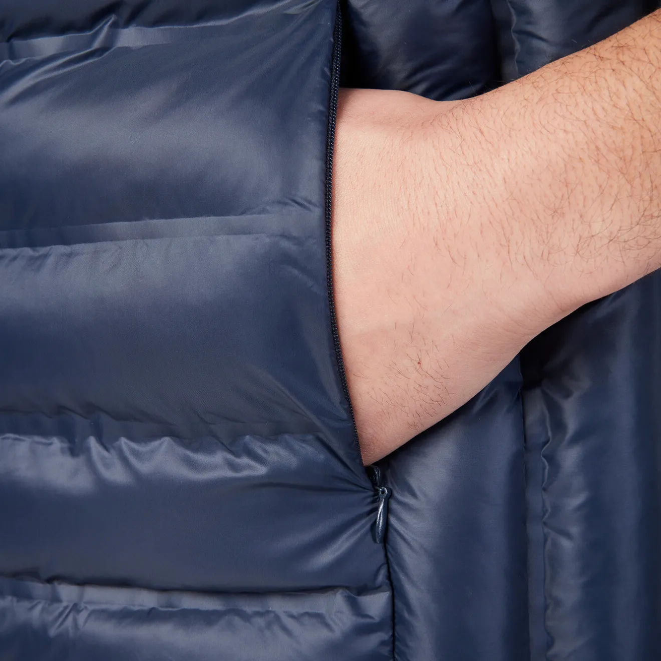 Doudounes>SERGE BLANCO Piumino men's sleeveless navy blue down jacket MILITAIRE