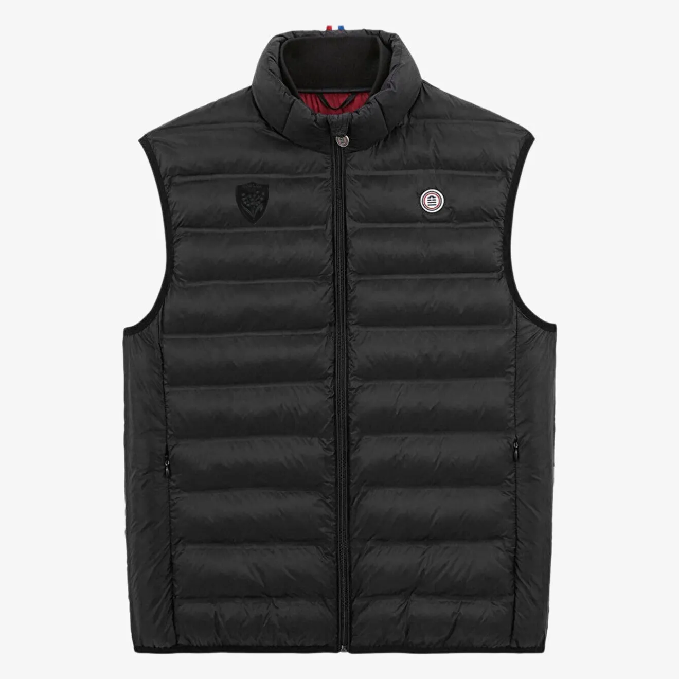 Rugby Club Toulonnais|Doudounes>SERGE BLANCO Piumino Rugby Club Toulonnais black men's down jacket NOIR