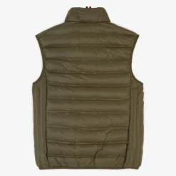 Doudounes>SERGE BLANCO Piumino sleeveless military green down jacket ORANGE