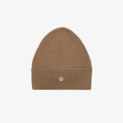 Bonnets>SERGE BLANCO Plain camel cotton and wool hat TILLEUL