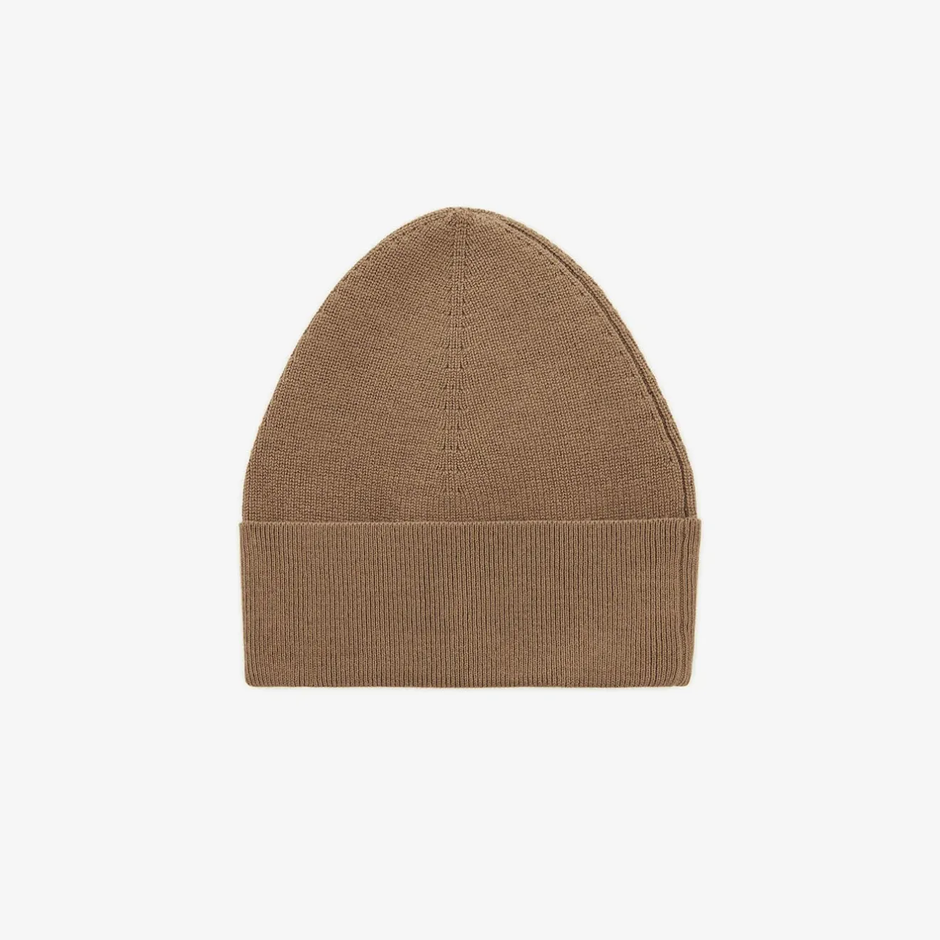 Bonnets>SERGE BLANCO Plain camel cotton and wool hat TILLEUL