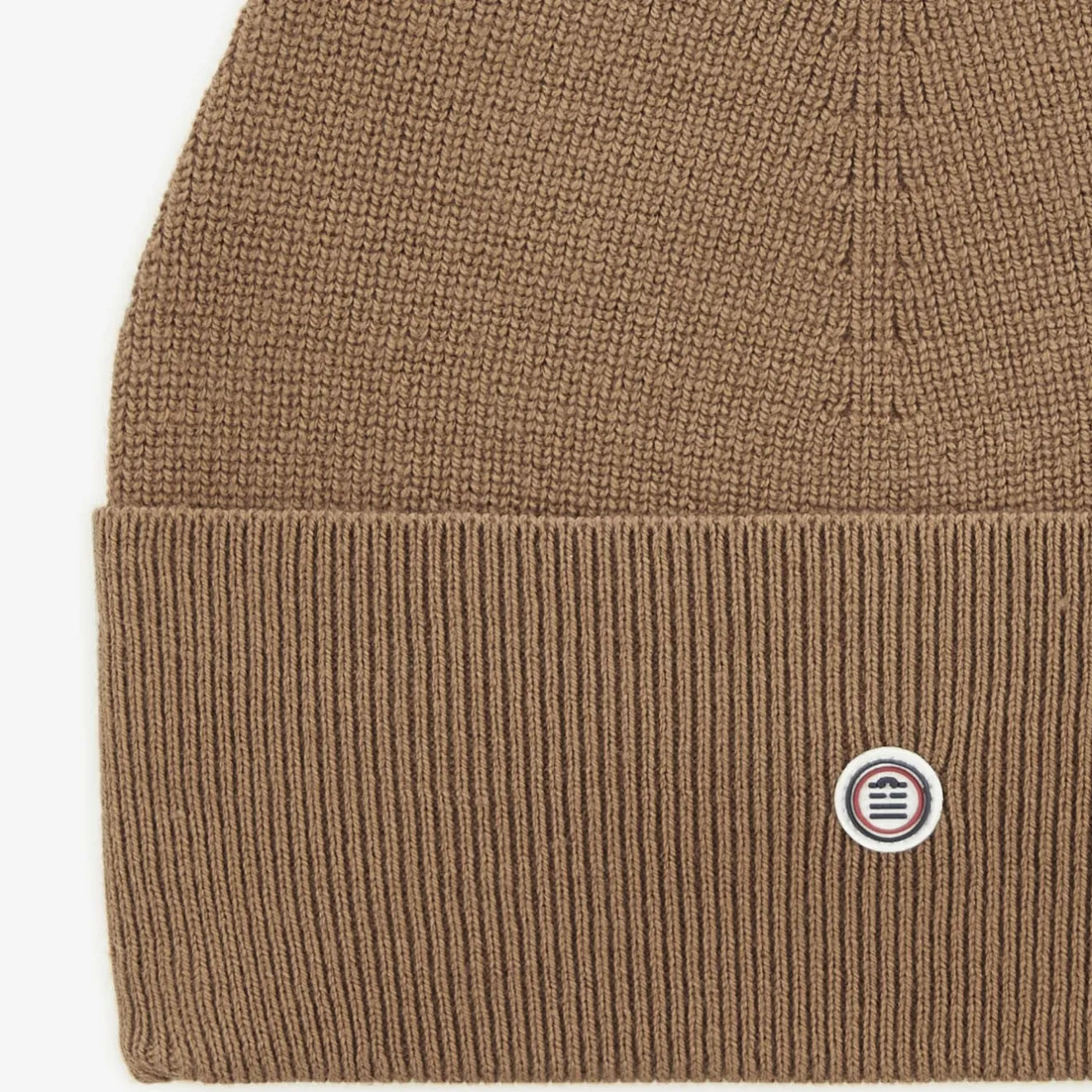 Bonnets>SERGE BLANCO Plain camel cotton and wool hat TILLEUL