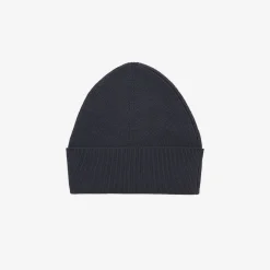 Bonnets>SERGE BLANCO Plain dark blue cotton and wool hat BORDEAUX