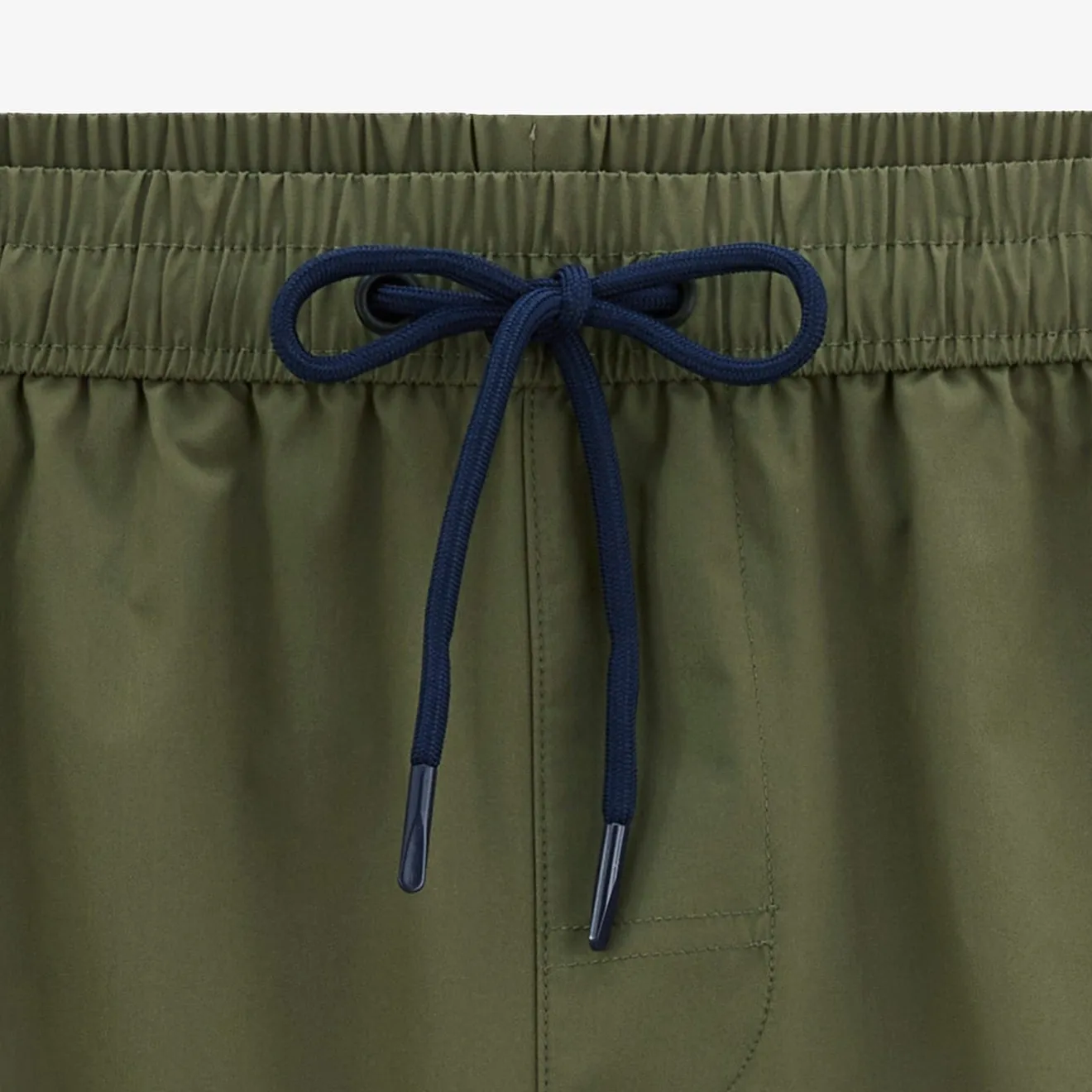 Maillots De Bain>SERGE BLANCO Plain teak green Nestor swim shorts CIEL