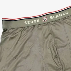 Sous-vêtements|Le Sportif>SERGE BLANCO Plain teak green sublimation boxer shorts COLORISASSORT