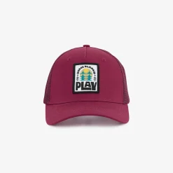 Casquettes Et Bobs>SERGE BLANCO PLAY burgundy trucker cap dark navy