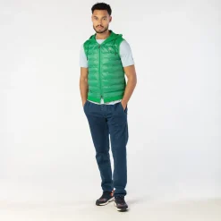 Manteaux Et Vestes>SERGE BLANCO PLAY grass green sleeveless down jacket CAMOUFLAGE