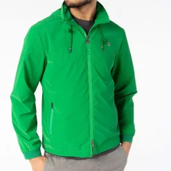 Manteaux Et Vestes>SERGE BLANCO PLAY Green Lawn Windbreaker Jacket AVOCAT