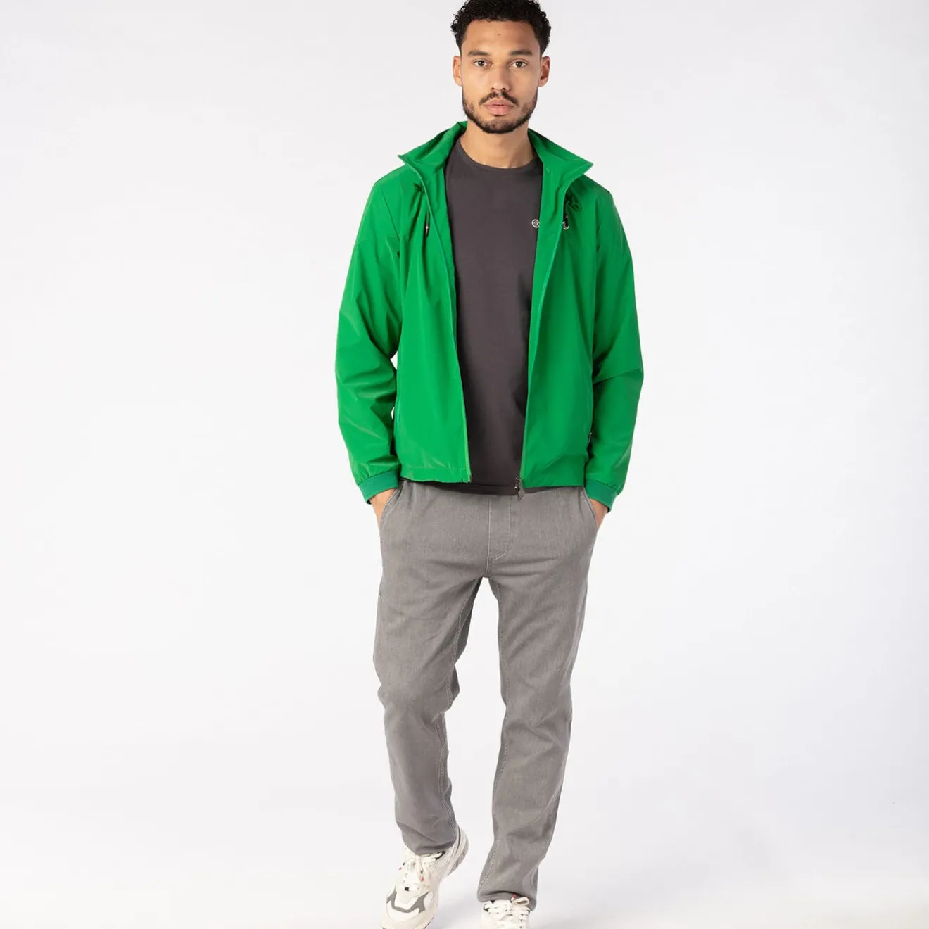 Manteaux Et Vestes>SERGE BLANCO PLAY Green Lawn Windbreaker Jacket AVOCAT
