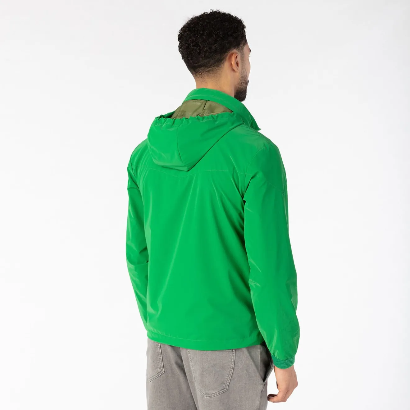 Manteaux Et Vestes>SERGE BLANCO PLAY Green Lawn Windbreaker Jacket AVOCAT